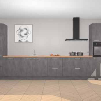 Beton Antraciet keuken Barentsburg 93066