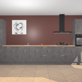 Beton Antraciet keuken Barentsburg 93067