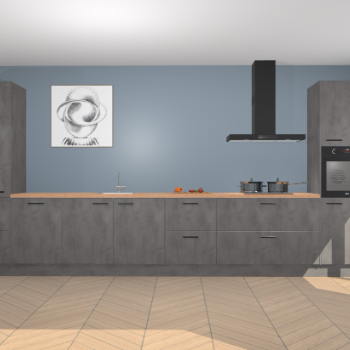 Beton Antraciet keuken Barentsburg 93069