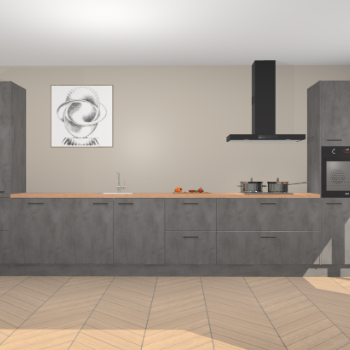 Beton Antraciet keuken Barentsburg 93070