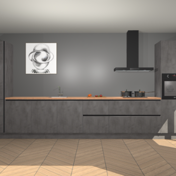 Beton Antraciet greeploze keuken Barentsburg 93071