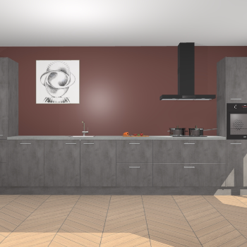 Beton Antraciet keuken Barentsburg 93084