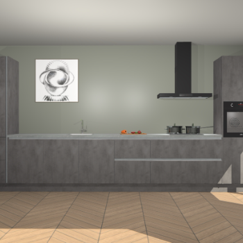 Beton Antraciet greeploze keuken Barentsburg 93085