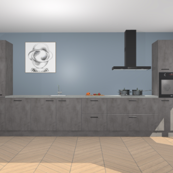 Beton Antraciet keuken Barentsburg 93086