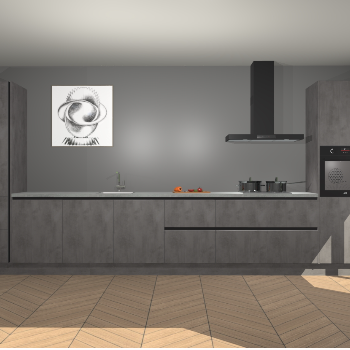 Beton Antraciet greeploze keuken Barentsburg 93088