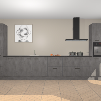 Beton Antraciet keuken Barentsburg 93146