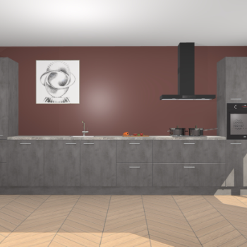 Beton Antraciet keuken Barentsburg 93197