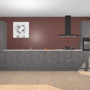 Beton Antraciet keuken Barentsburg 93207