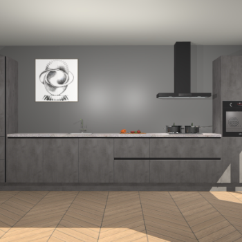 Beton Antraciet greeploze keuken Barentsburg 93211