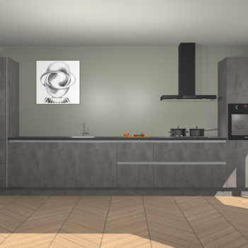 Beton Antraciet greeploze keuken Barentsburg 93218