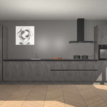 Beton Antraciet greeploze keuken Barentsburg 93221