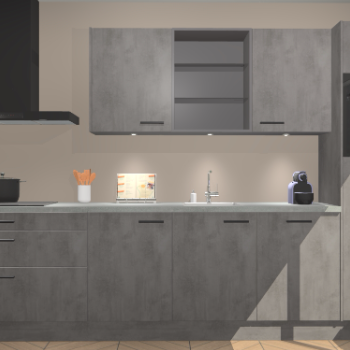 Beton antraciet keuken Reykjavik 21643