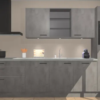 Beton antraciet keuken Reykjavik 21643