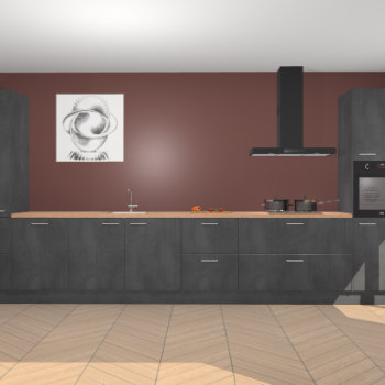 Beton Zwarte keuken Barentsburg 93281