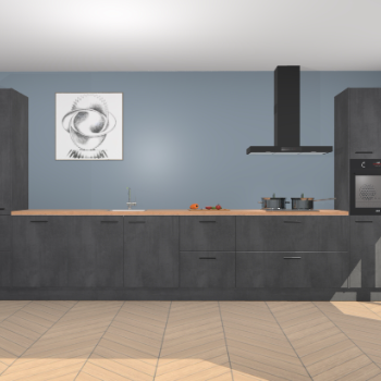 Beton Zwarte keuken Barentsburg 93283