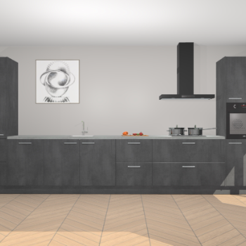 Beton Zwarte keuken Barentsburg 93302