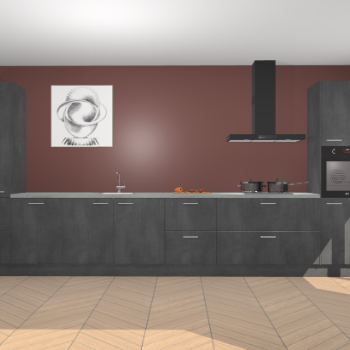 Beton Zwarte keuken Barentsburg 93303