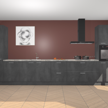 Beton Zwarte keuken Barentsburg 93327