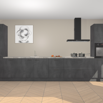 Beton Zwarte keuken Barentsburg 93330