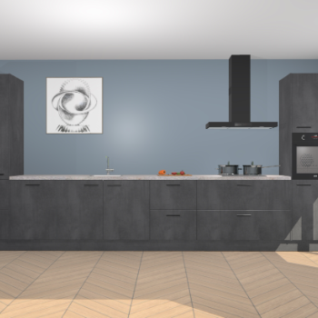 Beton Zwarte keuken Barentsburg 93342