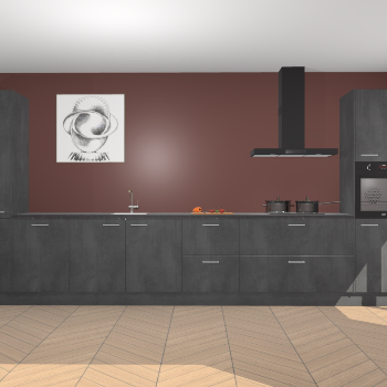 Beton Zwarte keuken Barentsburg 93363