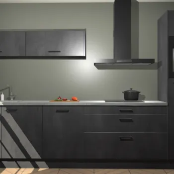 Beton zwarte keuken Dublin 87247
