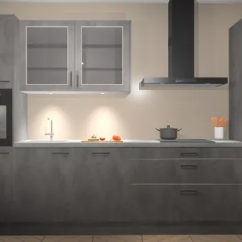 Beton antraciet keuken Lissabon 21714