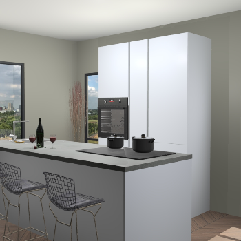 Sneeuwwitte greeploze keuken Pune 18754