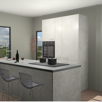 Beton opaal keuken Pune 18769