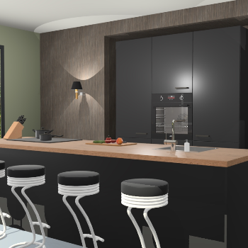 Zwarte keuken Amsterdam 19468