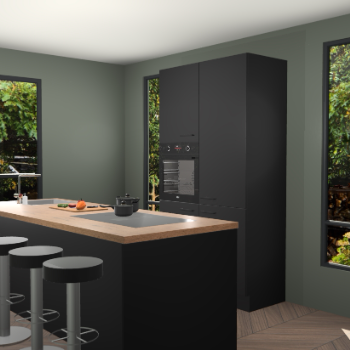 Zwarte keuken Hefei 18964