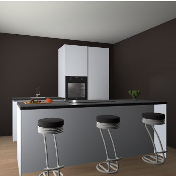 Sneeuwwitte greeploze keuken Dhaka 33182