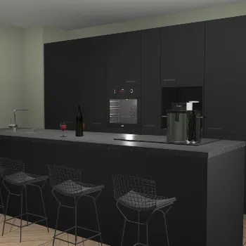 Zwarte keuken Nantes 36833