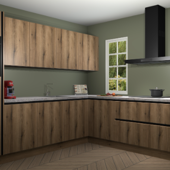 Goud Eiken greeploze keuken Paramaribo 94270