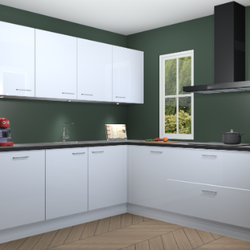 Sneeuwwitte hoogglans keuken Paramaribo 94448