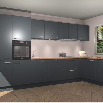 Onyxgrijze keuken Petten 93906