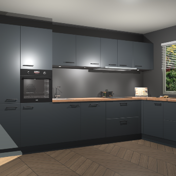 Onyxgrijze keuken Petten 93908