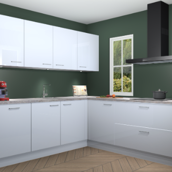 Sneeuwwitte hoogglans keuken Paramaribo 94460