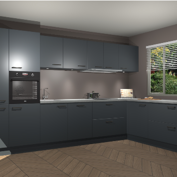 Onyxgrijze keuken Petten 94001