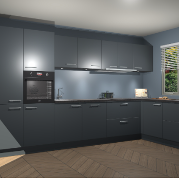 Onyxgrijze keuken Petten 94003