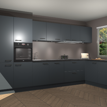 Onyxgrijze keuken Petten 94007