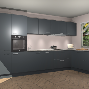 Onyxgrijze keuken Petten 94010