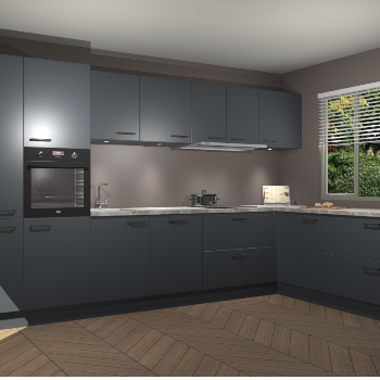 Onyxgrijze keuken Petten 94013