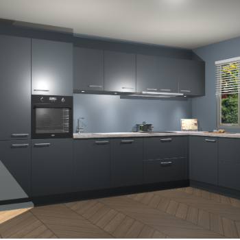 Onyxgrijze keuken Petten 94015