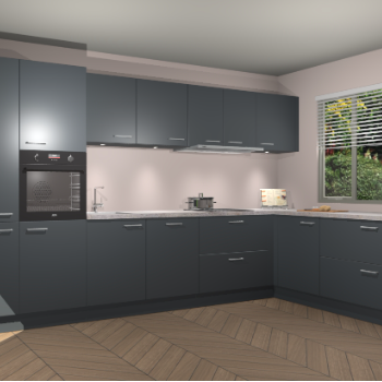 Onyxgrijze keuken Petten 94016