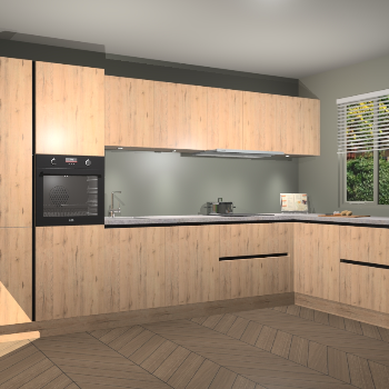 Madera Natuur greeploze keuken Petten 94070