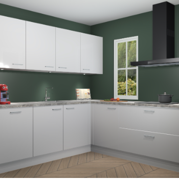 Zijdegrijze hoogglans keuken Paramaribo 94810