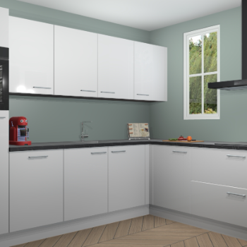 Zijdegrijze hoogglans keuken Paramaribo 94995