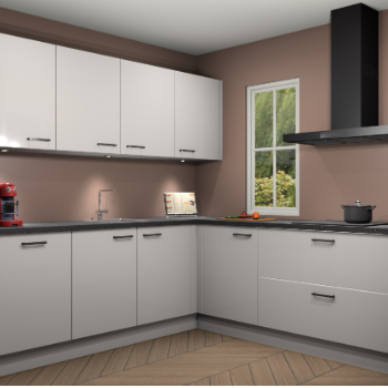 Zijdegrijze hoogglans keuken Paramaribo 94831