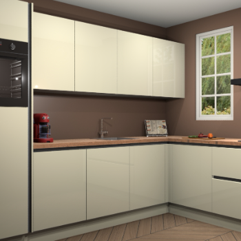 Magnolia hoogglans greeploze keuken Paramaribo 95024